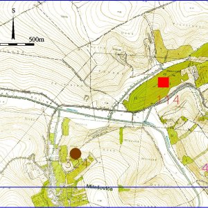 Ždánický les 2018. Mapový list 2-5. 114 - Kobeřice u Brna 1 (okr. Vyškov) - trať Dřínový kopec - hradiště - starší doba bronzová; 322 - Kobeřice u Brna 9 (okr. Vyškov) - trať Na valech - tvrz (stará a nová) - středověk; 324 - Milešovice 1 (okr. Vyškov) - trať Homole (?) - tvrz - nedochovaná - středověk; 424 - Kobeřice u Brna 11 (okr. Vyškov) - trať Němčany - zaniklá vesnice Němčany - středověk.