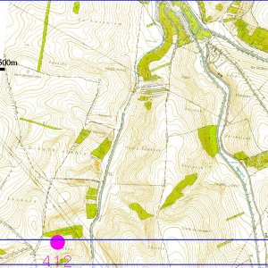 Ždánický les 2018. Mapový list 3-4. 412 - Bošovice 6 (okr. Vyškov) - trať Sádkov, Sádková - zaniklá vesnice Sadkov  - středověk; 425 - Lovčičky 3 (okr. Vyškov) - zaniklá vesnice Malé Otničky - nelokalizováno přesně - středověk. 