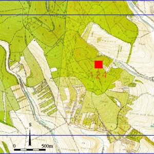 Ždánický les 2018. Mapový list 4-8. 124 - Ždánice 3 (okr. Hodonín) - trať Skalka - hradiště - dosud blíže nedatováno; 331 - Ždánice 1 (okr. Hodonín) - zámek - tvrz přestavěná na zámek - středověk, novověk - památka zapsaná do ÚSKP pod r. č. 11402/7-2507.