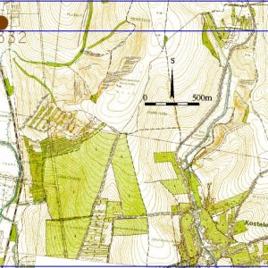 Ždánický les 2018. Mapový list 6-11. 332 - Bohuslavice u Kyjova 4 (okr. Hodonín) - trať Tvrza - novověk - památka zapsaná do ÚSKP pod r. č. 34576/7-2170.