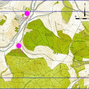 Ždánický les 2018. Mapový list 7-4. 431 - Klobouky u Brna 3 (okr. Břeclav) - osada Martinice a okolí - zanklá vesnice Martinice - středověk, novověk; 438 - Klobouky u Brna 4 (okr. Břeclav) - trať Štureň (?) - zaniklá vesnice Náloch, Aloch - středověk