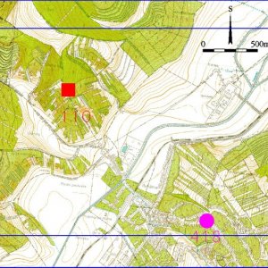 Ždánický les 2018. Mapový list 10-5. 110 - Kobylí 1 (okr. Břeclav) - trať Lacary - hradiště - dosud blíže nedatováno; 418 - Kobylí 3 (okr. Břeclav) - intravilán obce - zaniklá vesnice Plumlůvky - středověk.