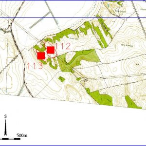 Ždánický les 2018. Mapový list 11-7. 112 - Čejč 1 (okr. Hodonín) - trať Špidlák - hradiště - starší doba bronzová; 113 - Čejč 2 (okr. Hodonín) - hradiště - trať Špidlák - jihozápadní část - hradiště - starší doba železná.